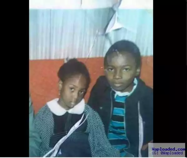 Photo Of Bukola Saraki & His Sister During Their Childhood Days